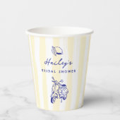 ラドルチェヴィタレモイタリアンンイエローブライダルシャワー 紙コップ (正面)
