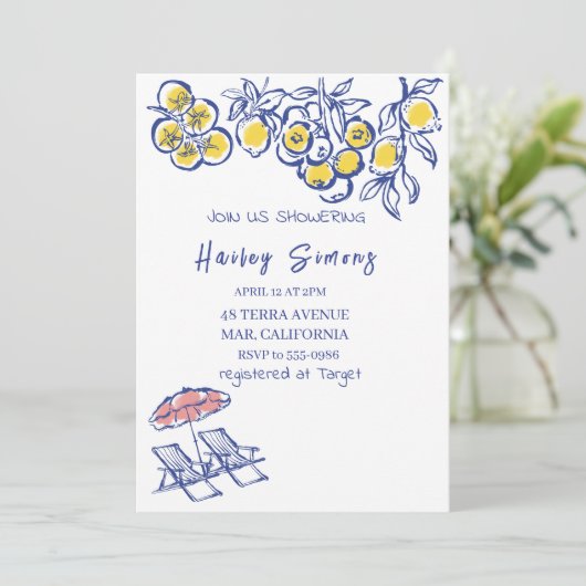 ラドルチェヴィタレモイタリアンンイエロー 招待状 (スタンド正面)