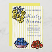 ラドルチェヴィタレモイタリアンンイエロー 招待状 (正面/裏面)