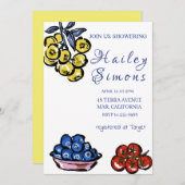 ラドルチェヴィタレモイタリアンンイエロー 招待状 (正面/裏面)