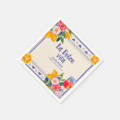 ラドルチェヴィタレモイタリアンンフローラブライダルシャワー スタンダードカクテルナプキン (角)