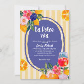 ラドルチェヴィタレモイタリアンンフローラブライダルシャワー 招待状 (正面)