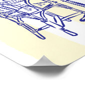 ラドルチェヴィタレモイタリアンンブライダルシャワーサイン ポスター (角)