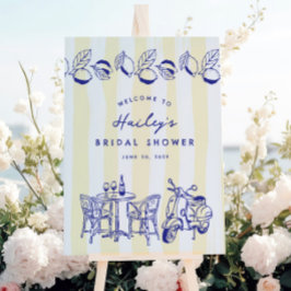 ラドルチェヴィタレモイタリアンンブライダルシャワーサイン ポスター