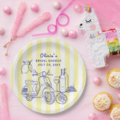 ラドルチェヴィタレモイタリアンンワインブライダルシャワー ペーパープレート (パーティー)