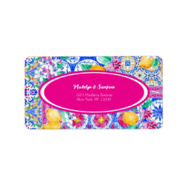 ラドルチェヴィタレモイタリアンン結婚式招待状 ラベル