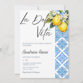 ラドルチェヴィタレモンアマルフィポジターノブライダルシャワー 招待状 (正面)