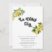 ラドルチェヴィタレモンテーマイタリアンブライダルシャワー 招待状 (正面)