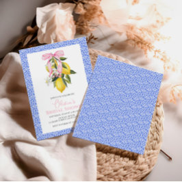 ラドルチェヴィタレモンピンクボウブライダルシャワー 招待状