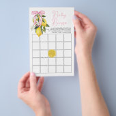 ラドルチェヴィタレモンピンクボウ赤ちゃんシャワービンゴ チラシ (ハンドル)