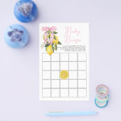 ラドルチェヴィタレモンピンクボウ赤ちゃんシャワービンゴ チラシ (シングル)