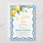 ラドルチェヴィタレモンフローラブライダルシャワーインベイティション 招待状 (正面)