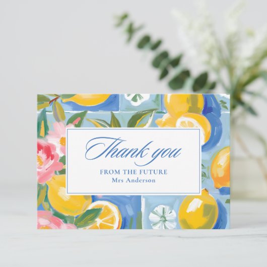 ラドルチェヴィタレモンブライダルシャワー サンキューカード (スタンド正面)