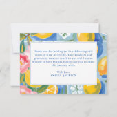 ラドルチェヴィタレモンブライダルシャワー サンキューカード (裏面)