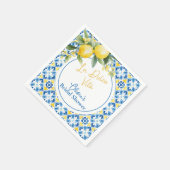 ラドルチェヴィタレモンブライダルシャワー スタンダードカクテルナプキン (角)