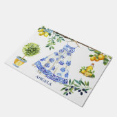 ラドルチェヴィタレモンブルーイタリア ドアマット (アングル)