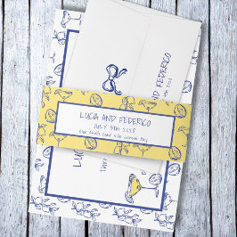 ラドルチェヴィタレ地中海のモン 招待状ベリーバンド