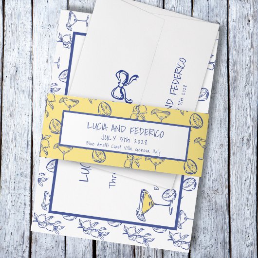 ラドルチェヴィタレ地中海のモン 招待状ベリーバンド