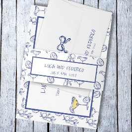 ラドルチェヴィタレ地中海のモン 招待状ベリーバンド