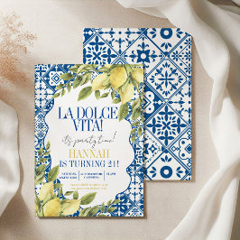 ラドルチェヴィタレ地中海のンイタリアンモン誕生日 招待状
