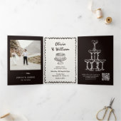 ラドルチェヴィタヴィンテージウェディング 三つ折り招待状 (内部)