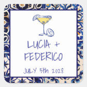 ラドルチェヴィタ地中海のブイタリアンルータイル スクエアシール (正面)