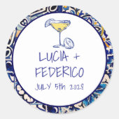 ラドルチェヴィタ地中海のブイタリアンルータイル ラウンドシール (正面)