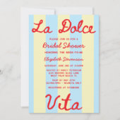 ラドルチェヴィタ手書きブライダルシャワー 招待状 (正面)