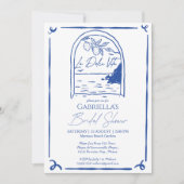 ラドルチェヴィータハンドドロードレモンブライダルシャワー 招待状 (正面)