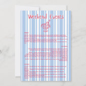 ラドルチェヴィータバチェロレッテウィークエンド日程 招待状 (裏面)