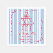 ラドルチェヴィータバチェロレッテウィークエンド スタンダードカクテルナプキン (正面)