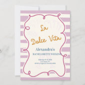 ラドルチェヴィータバチェロレッテウィークエンド 招待状 (正面)