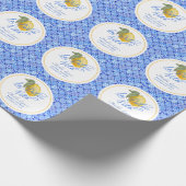 ラドルチェヴィータパーソナライズされたブライダルシャワー ラッピングペーパー (角)