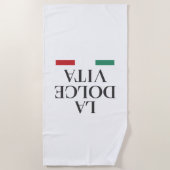 ラドルチェヴィータビーチタオルイタリアン- Summer ビーチタオル (正面)