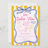 ラドルチェヴィータビーチパーティーバチェロレッテウィークエンド 招待状 (正面)