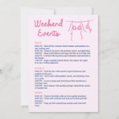 ラドルチェヴィータビーチパーティーバチェロレッテウィークエンド 招待状 (裏面)