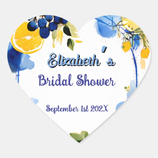 ラドルチェヴィータブライダルシャワー ハートシール (正面)