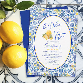 ラドルチェヴィータ地中海のサマーバースデーパーティー 招待状