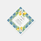 ラドルチェヴィータ地中海のバチェロレッテ週末 スタンダードカクテルナプキン (角)