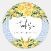 ラドルチェヴィータ地中海のレモンズ結婚ズ ラウンドシール (正面)