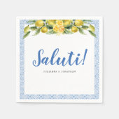 ラドルチェヴィータ地中海のーイタリアン紙ナプキン スタンダードカクテルナプキン (正面)