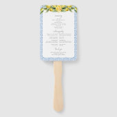 ラドルチェヴィータ地中海の結婚式 プログラム ハンドファン (裏面)