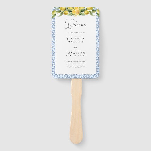 ラドルチェヴィータ地中海の結婚式 プログラム ハンドファン (正面)