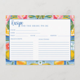 ラドルチェヴィータ夏レモンブライダルシャワーレシピ エンクロージャーカード