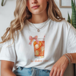 "ラドルチェヴィータ"アペロイタリアンルスピッツ・コケット Tシャツ