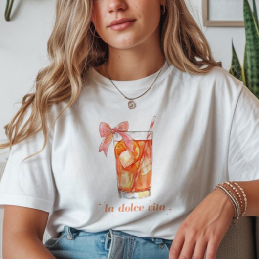 "ラドルチェヴィータ"アペロイタリアンルスピッツ・コケット Tシャツ