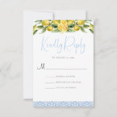 ラドルチェヴィータ – ウェデ地中海のィングRSVPカード 出欠カード (正面)