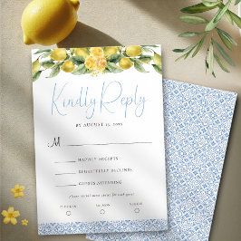 ラドルチェヴィータ – ウェデ地中海のィングRSVPカード 出欠カード