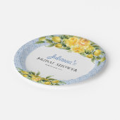 ラドルチェヴィータ – ブライダルシャワー地中海のレモン ペーパープレート (アングル)