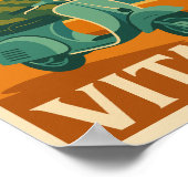 ラドルチェヴィータ – レトロイタリアンコースト旅行ポスター ポスター (角)